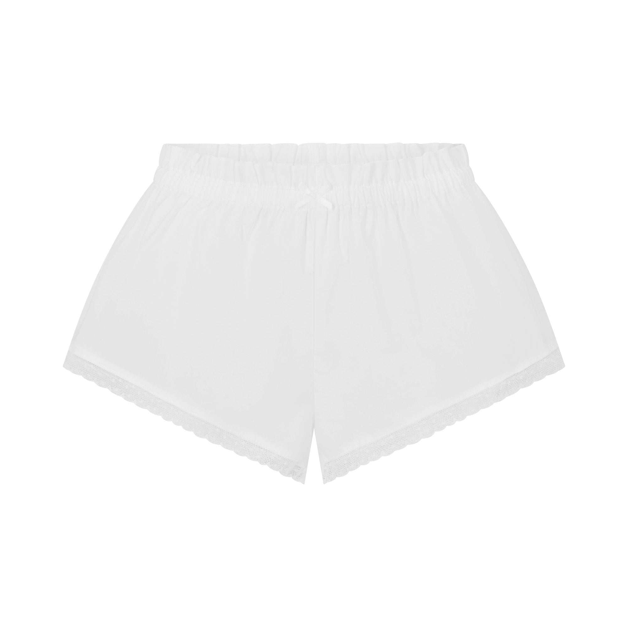 COTTON POPLIN SHORT | SNOW FLAT ON A WHITE BACKGROUND | FLT