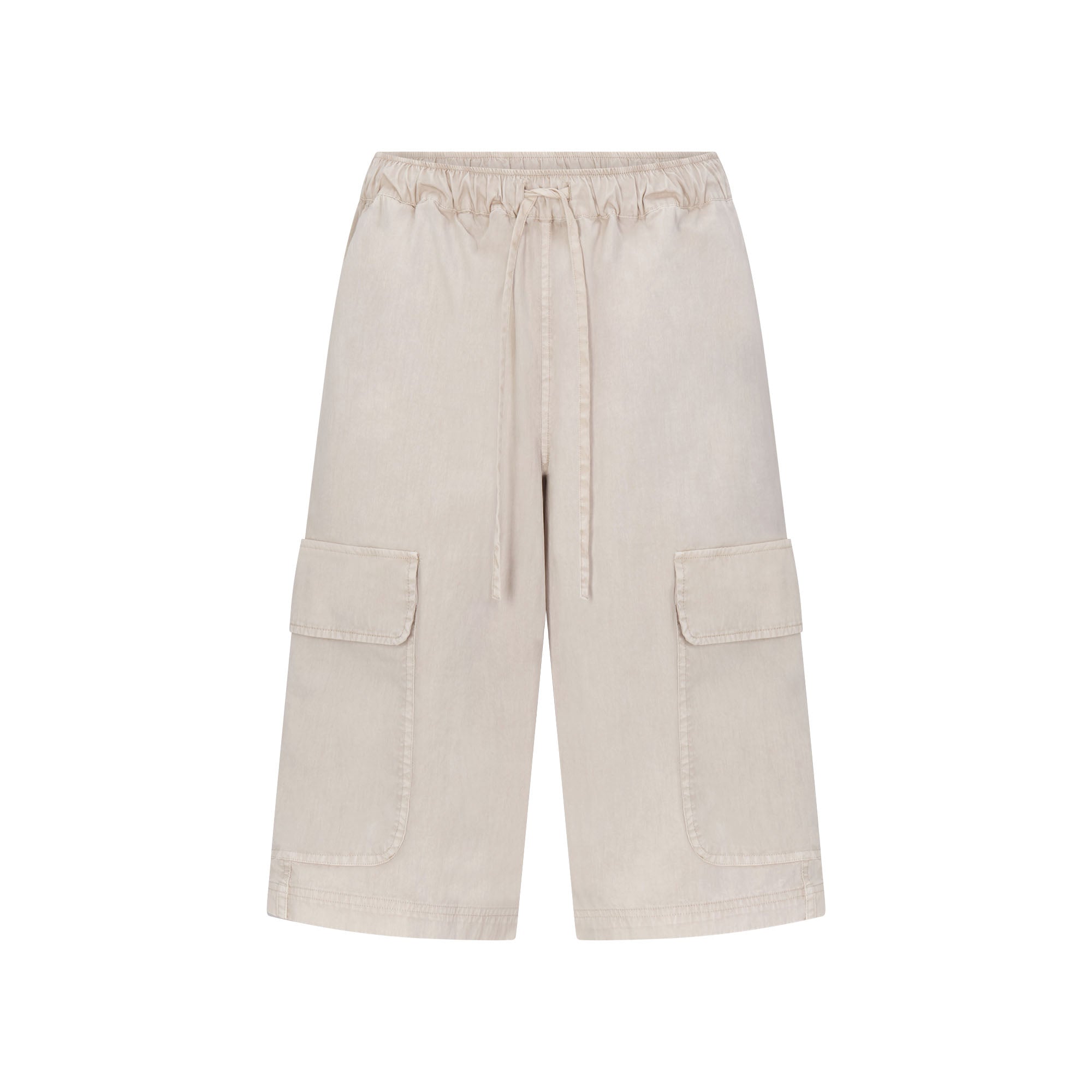 WOVEN MENS CARGO SHORT | STONE FLAT ON A WHITE BACKGROUND | FLT