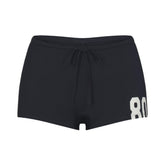 SMOOTH LAYERS MICRO SHORT | ONYX ECRU CONTRAST & LAYS FLAT ON A WHITE BACKGROUND | FLT