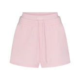 COTTON FLEECE DOUBLE WAISTBAND SHORT | CHERRY BLOSSOM & LAYS FLAT ON A WHITE BACKGROUND | FLT