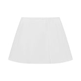 COTTON POPLIN MINI SKIRT | SNOW FLAT ON A WHITE BACKGROUND | FLT