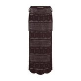 CROCHET COVER-UPS LONG SKIRT | PHOENIX FLAT ON A WHITE BACKGROUND | FLT
