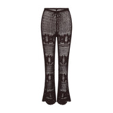 CROCHET COVER-UPS FLARE PANT | PHOENIX FLAT ON A WHITE BACKGROUND | FLT