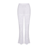 CROCHET COVER-UPS FLARE PANT | SNOW FLAT ON A WHITE BACKGROUND | FLT
