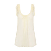 SKIMS ROMANCE MINI DRESS | BUTTER FLAT ON A WHITE BACKGROUND | FLT