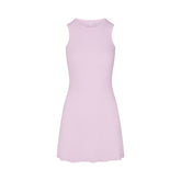 COTTON RIB TANK DRESS | SUGAR PLUM FLAT ON A WHITE BACKGROUND | FLT