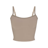 NikeSKIMS RIBBED SEAMLESS CAMI | DRIFTWOOD & LAYS FLAT ON A WHITE BACKGROUND | FLT