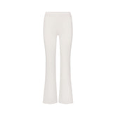NikeSKIMS AIRY LOW RISE MINI FLARE PANT | IVORY LAYS FLAT ON A WHITE BACKGROUND | FLT