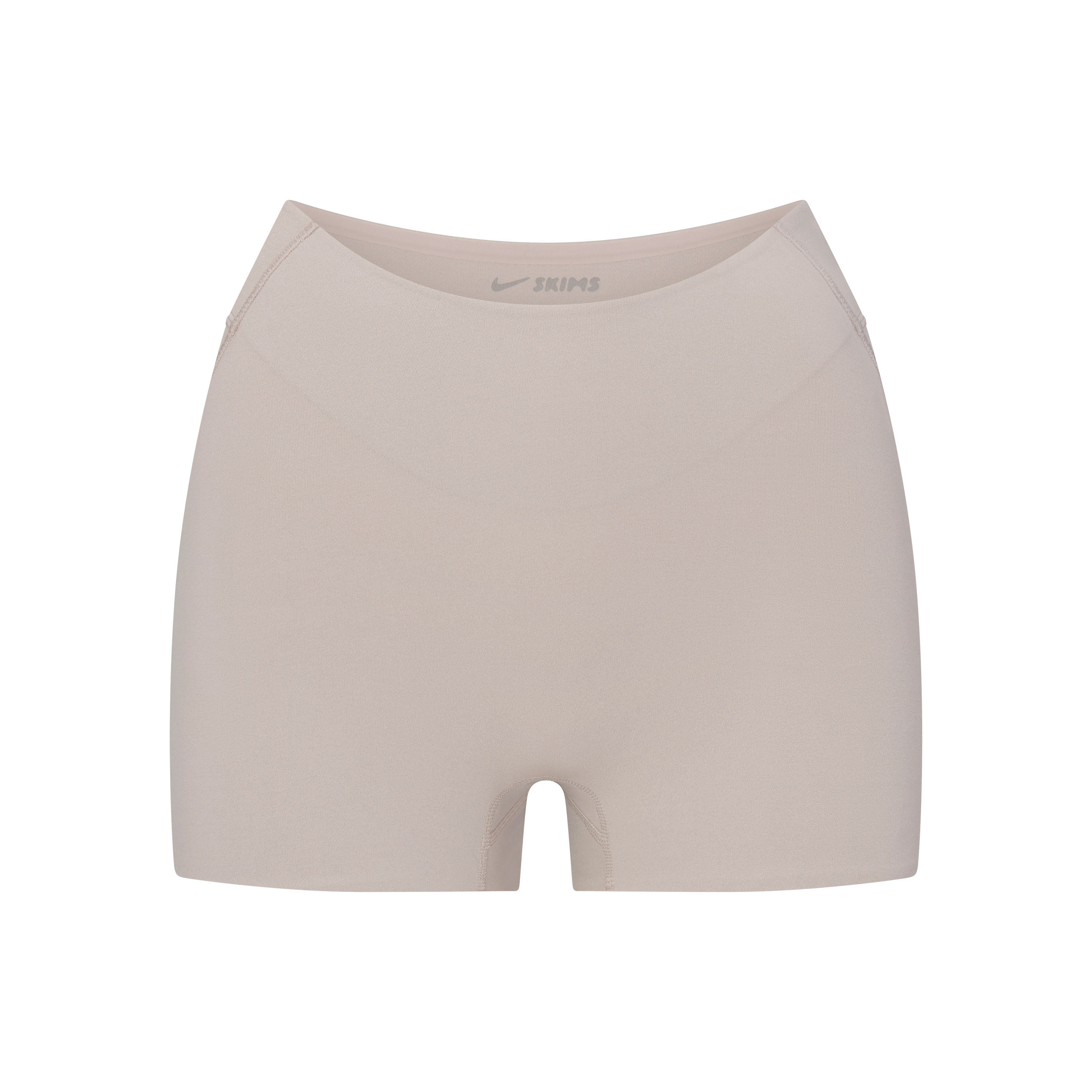 NikeSKIMS STUDIO STRETCH DIPPED 2" SHORT | LINEN LAYS FLAT ON A WHITE BACKGROUND | FLT