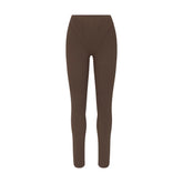 NikeSKIMS MATTE HIGH WAIST CORSET 26" LEGGING | DARK SEPIA LAYS FLAT ON A WHITE BACKGROUND | FLT