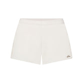 NikeSKIMS STRETCH NYLON RUNNER SHORT | IVORY LAYS FLAT ON A WHITE BACKGROUND | FLT