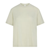 NikeSKIMS PERFORMANCE COTTON BLEND OVERSIZED SHORT SLEEVE TOP | TALC & LAYS FLAT ON A WHITE BACKGROUND | FLT