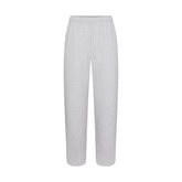 FLEECE LOUNGE MENS CLASSIC STRAIGHT LEG PANT | LIGHT HEATHER GREY (MENS BOXERS) FLAT ON A WHITE BACKGROUND | FLT