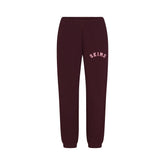 COTTON FLEECE CLASSIC JOGGER | CURRANT ARCHED SKIMS PLAID & LAYS FLAT ON A WHITE BACKGROUND | FLT