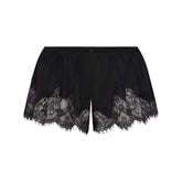 SILK LACE SHORT | ONYX FLAT ON A WHITE BACKGROUND | FLT