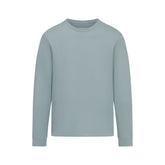 SKIMS COTTON MENS CLASSIC LONG SLEEVE T-SHIRT | SKY FLAT ON A WHITE BACKGROUND | FLT