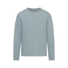 SKIMS COTTON MENS CLASSIC LONG SLEEVE T-SHIRT | SKY FLAT ON A WHITE BACKGROUND | FLT