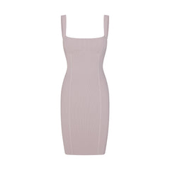 REFINED KNIT MIDI DRESS | IRIS MICA FLAT ON A WHITE BACKGROUND | FLT