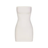 COTTON JERSEY MINI TUBE DRESS | MARBLE FLAT ON A WHITE BACKGROUND | FLT