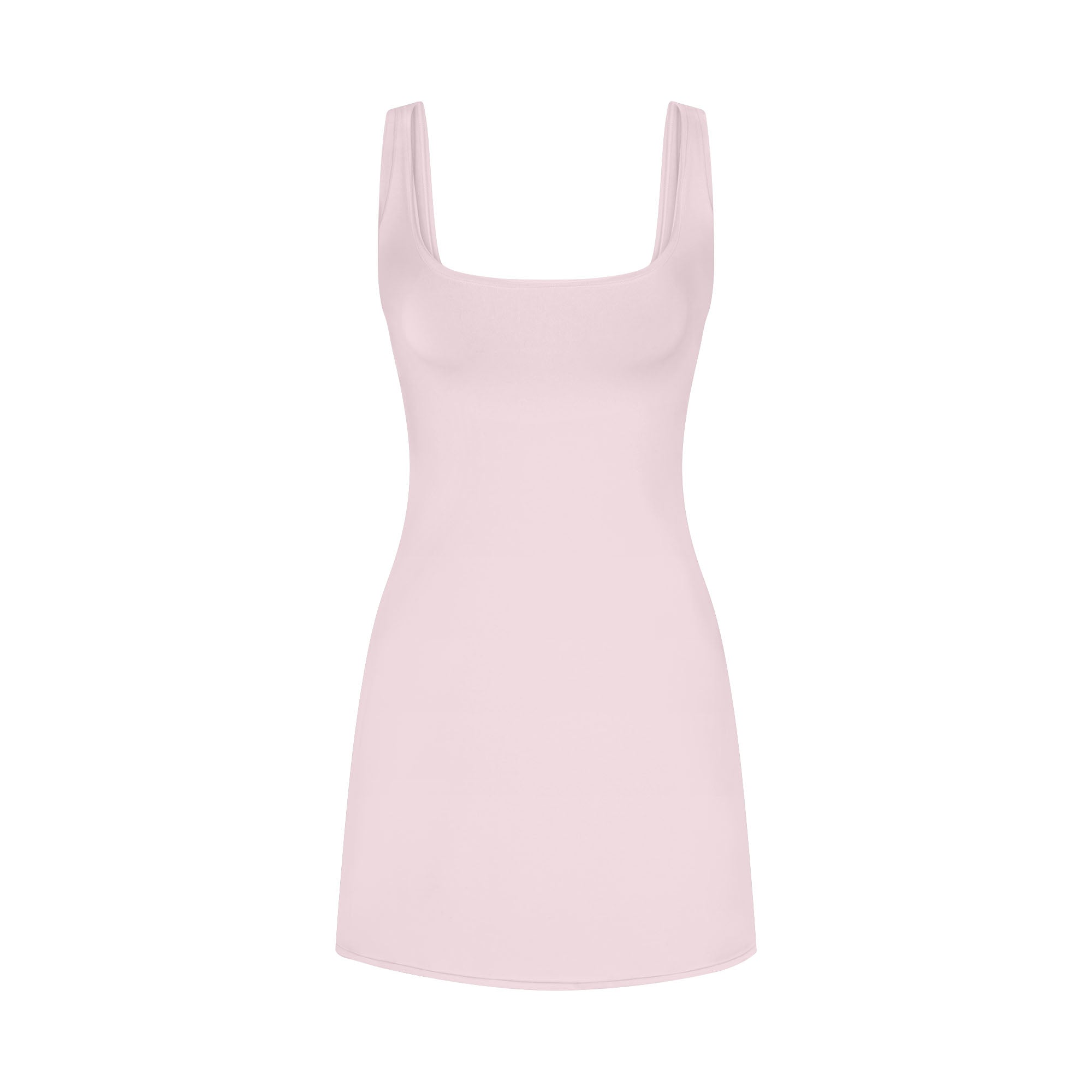 COTTON JERSEY MINI DRESS | CHERRY BLOSSOM FLAT ON A WHITE BACKGROUND | FLT
