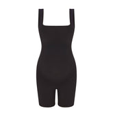 COTTON JERSEY MATERNITY ONESIE | SOOT FLAT ON A WHITE BACKGROUND | FLT