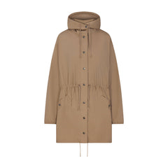 WOVEN COTTON OVERSIZED ANORAK | DESERT FLAT ON A WHITE BACKGROUND | FLT