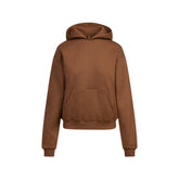 COTTON FLEECE CLASSIC HOODIE | BISON FLAT ON A WHITE BACKGROUND | FLT