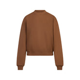 COTTON FLEECE CLASSIC CREWNECK | BISON FLAT ON A WHITE BACKGROUND | FLT
