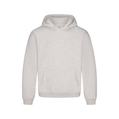 FLEECE LOUNGE MENS RELAXED HOODIE | LIGHT HEATHER GREY FLAT ON A WHITE BACKGROUND | FLT