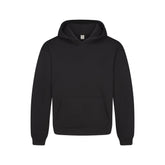 FLEECE LOUNGE MENS RELAXED HOODIE | WASHED ONYX FLAT ON A WHITE BACKGROUND | FLT