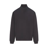 JERSEY LOUNGE MENS RELAXED QUARTER ZIP PULLOVER | ASH (MENS SWEATSHIRTS) FLAT ON A WHITE BACKGROUND | FLT