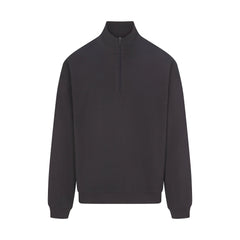 JERSEY LOUNGE MENS RELAXED QUARTER ZIP PULLOVER | ASH (MENS SWEATSHIRTS) FLAT ON A WHITE BACKGROUND | FLT