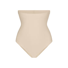 SKIMS BODY CORE SCULPT HIGH-WAISTED BRIEF | SAND FLAT ON A WHITE BACKGROUND | FLT | FLT