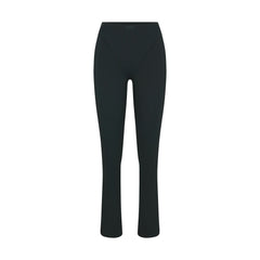 NikeSKIMS MATTE V-LINE 39" STRAIGHT LEGGING | DARK TEAL FLAT ON A WHITE BACKGROUND | FLT
