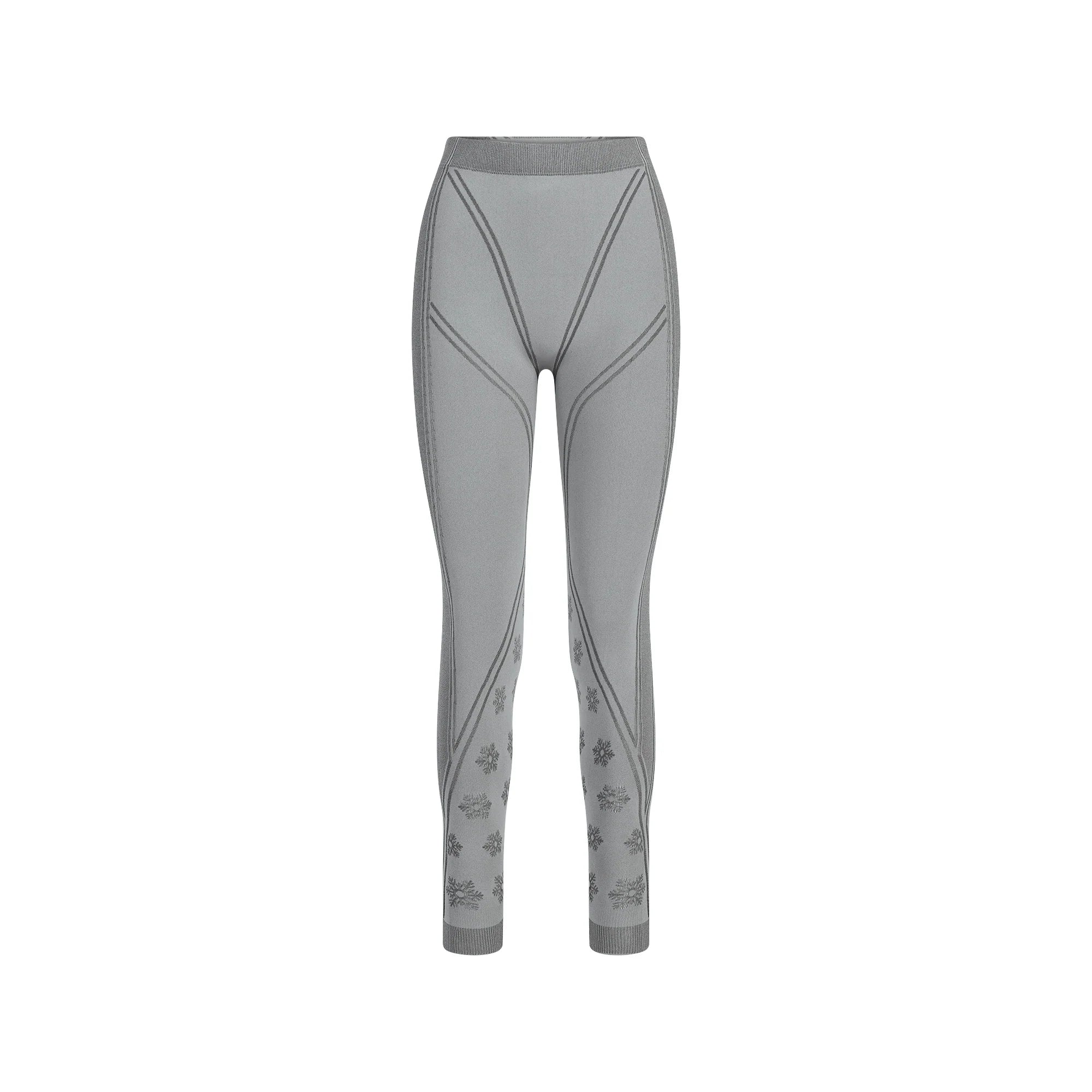 SKIMS FIRST LAYERS LEGGING | MIRROR WINTER FAIR ISLE FLAT ON A WHITE BACKGROUND | FLT