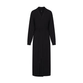 SOFT LOUNGE LONG ROBE | ONYX (LONG ROBES) LAYS FLAT ON A WHITE BACKGROUND | FLT