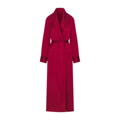 WOVEN SHINE LONG ROBE | BRICK FLAT ON A WHITE BACKGROUND | FLT