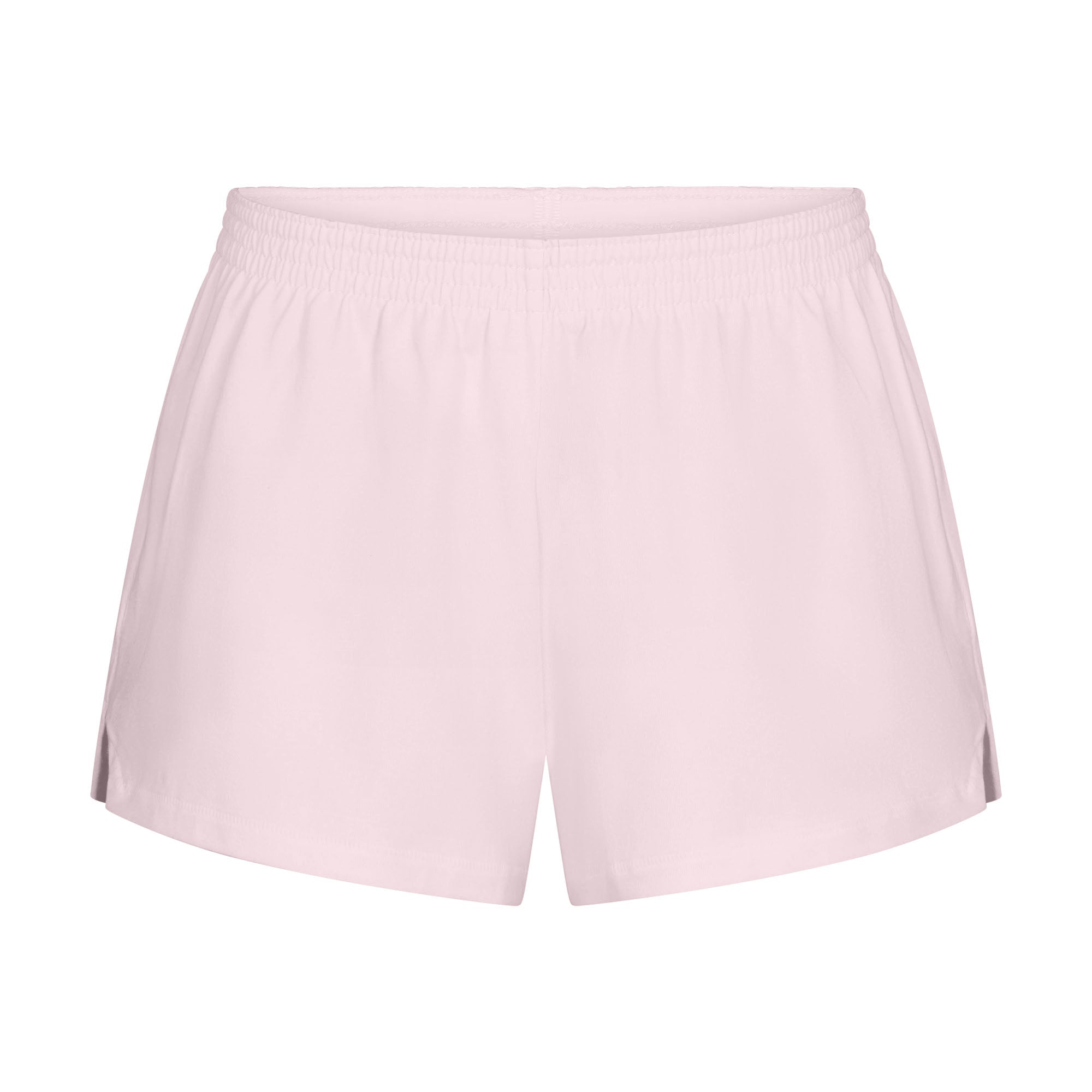 COTTON JERSEY LOOSE SHORT | CHERRY BLOSSOM FLAT ON A WHITE BACKGROUND | FLT