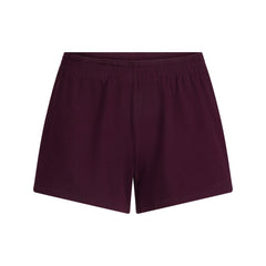 COTTON JERSEY LOOSE SHORT | CURRANT FLAT ON A WHITE BACKGROUND @ | FLT