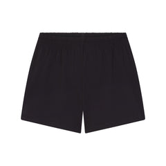 COTTON JERSEY LOOSE SHORT | SOOT FLAT ON A WHITE BACKGROUND | FLT