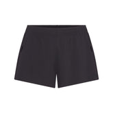 NikeSKIMS AIRY MINI SHORT | OBSIDIAN FLAT ON A WHITE BACKGROUND | FLT