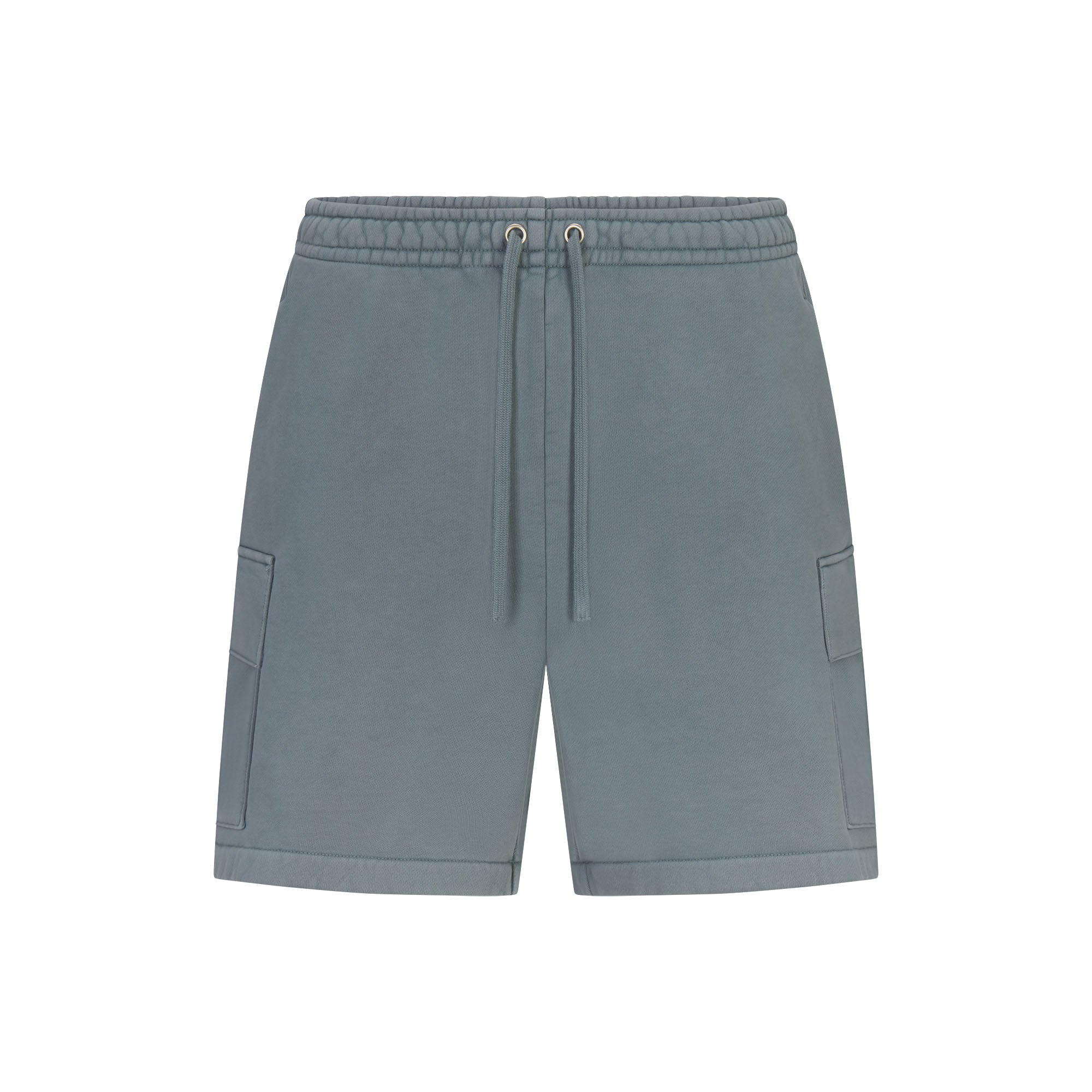 HEAVYWEIGHT FLEECE MENS CARGO SHORT | KYANITE FLAT ON A WHITE BACKGROUND | FLT