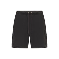 HEAVYWEIGHT FLEECE MENS CARGO SHORT | WASHED ONYX FLAT ON A WHITE BACKGROUND | FLT