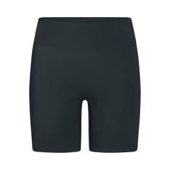 NikeSKIMS SHINE BONDED WAIST 5" BIKER SHORT | DARK TEAL FLAT ON A WHITE BACKGROUND | FLT