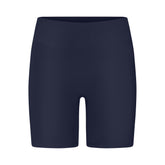 NikeSKIMS SHINE BONDED WAIST 5" BIKER SHORT | NAVY FLAT ON A WHITE BACKGROUND | FLT