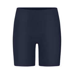 NikeSKIMS SHINE BONDED WAIST 5" BIKER SHORT | NAVY FLAT ON A WHITE BACKGROUND | FLT