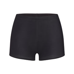 NikeSKIMS SHINE DRAWCORD 2" SHORT | OBSIDIAN FLAT ON A WHITE BACKGROUND | FLT