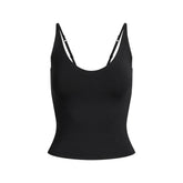 SMOOTH LAYERS SCOOP NECK CAMI | OBSIDIAN FLAT ON A WHITE BACKGROUND | FLT