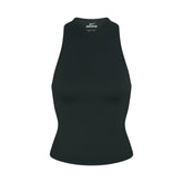 NikeSKIMS MATTE MOCK NECK RACER TANK | DARK TEAL FLAT ON A WHITE BACKGROUND | FLT