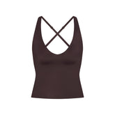 NikeSKIMS SHINE V-NECK TANK | PHOENIX FLAT ON A WHITE BACKGROUND | FLT